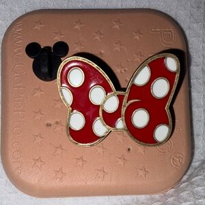 Disney Minnie Red and White Polka Dot Bow Pin